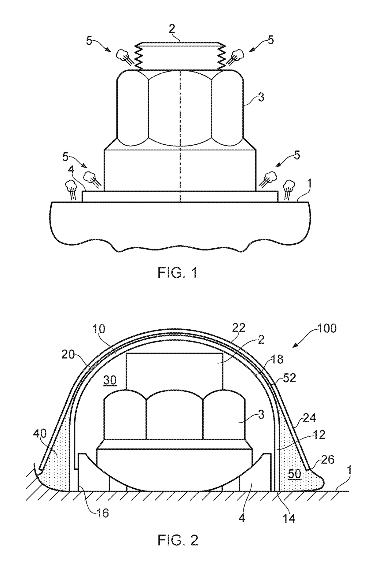 Method of installing a spark containment cap