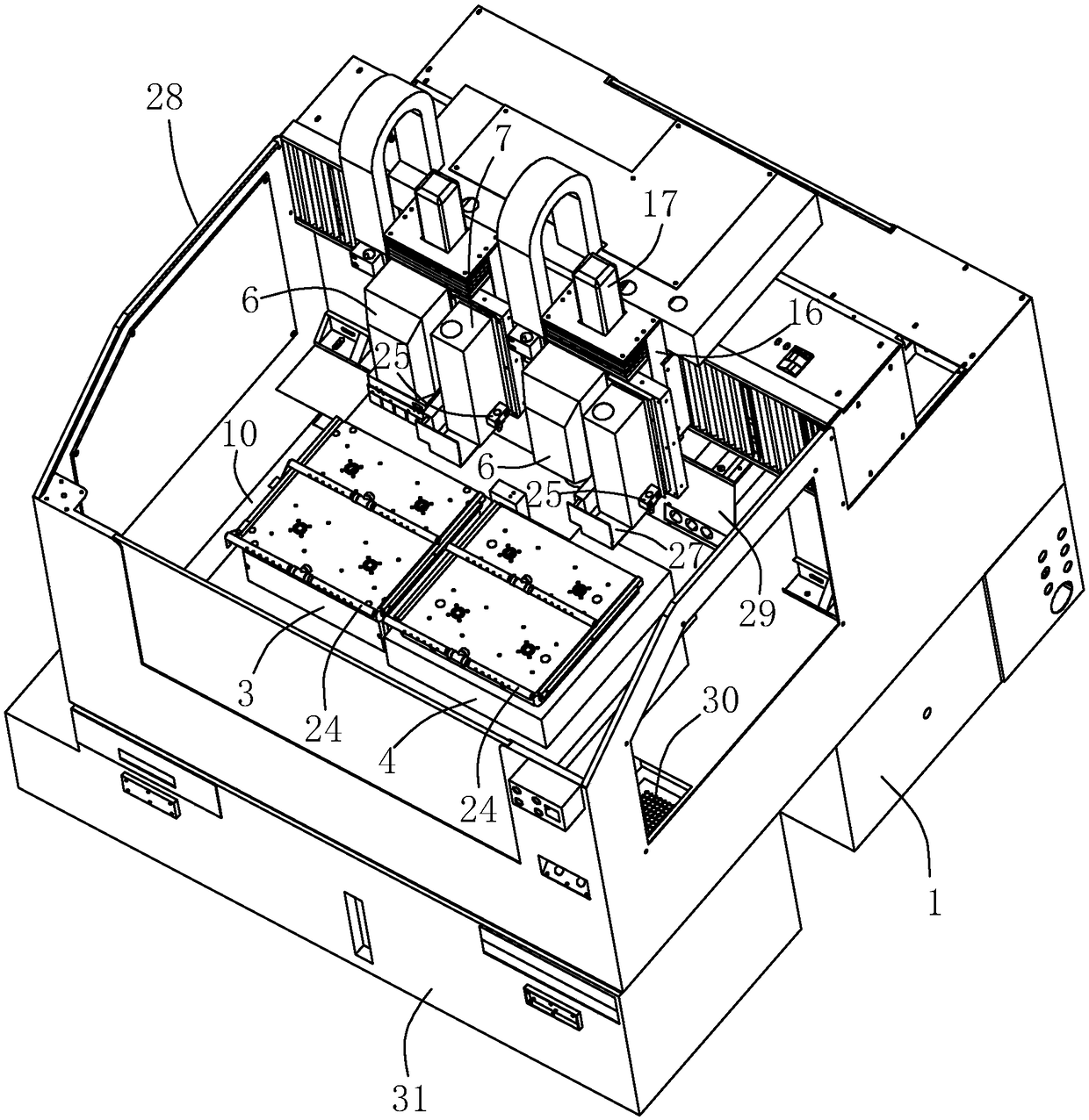 Finish carving machine