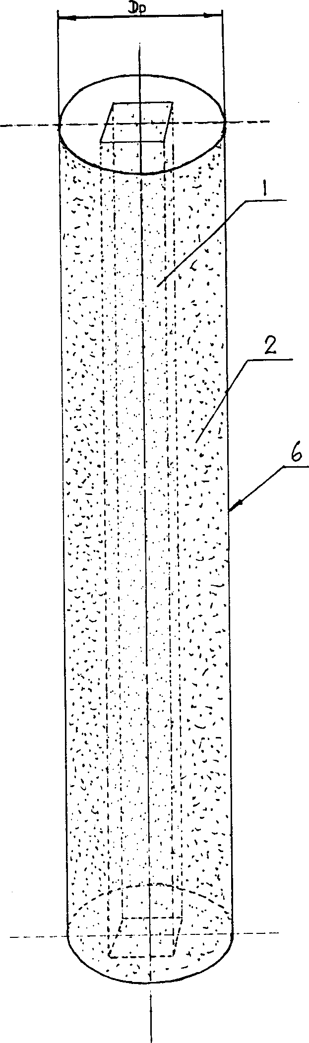 Novel method for reinforcing deep soft foundition-cencrete core sand stone pile compound foundition method
