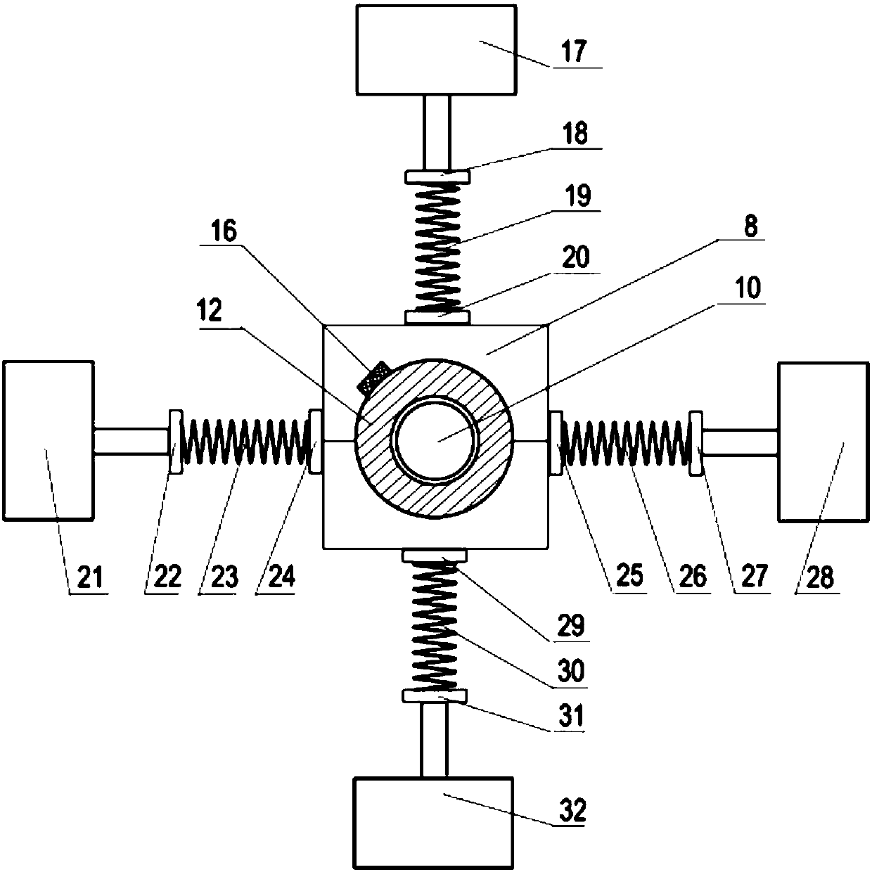 Bearing testing apparatus capable of applying radial alternating load