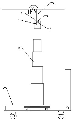 Ground wire hitching apparatus
