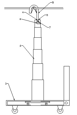 Ground wire hitching apparatus