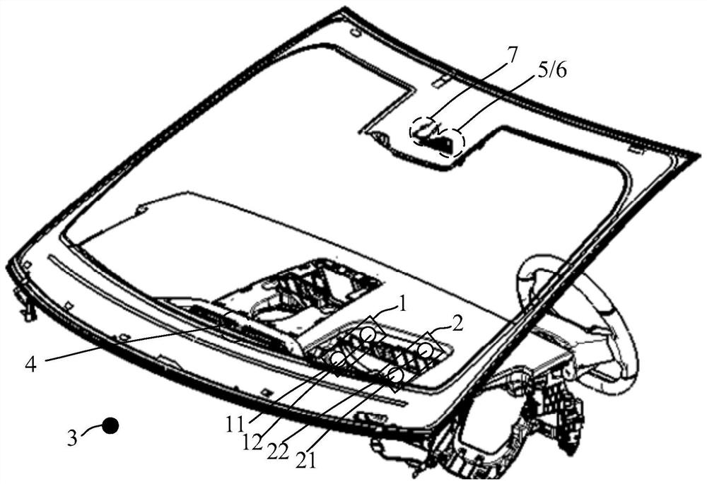 Vehicle defrosting and demisting method and device
