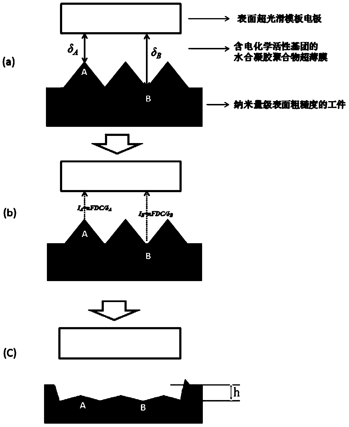 Nano-accuracy electrochemical etching processing method