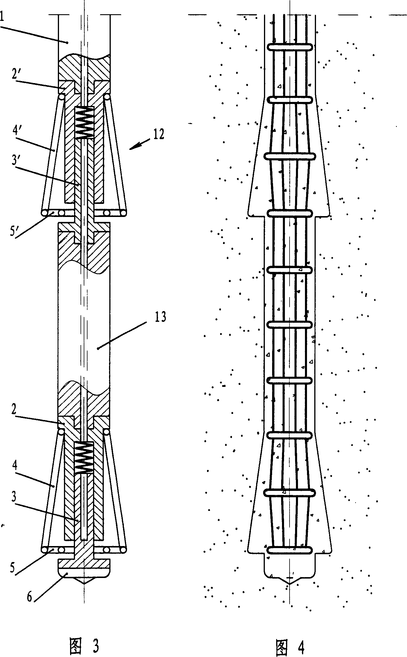 Construction method for mechanical hole reaming of anchor rod