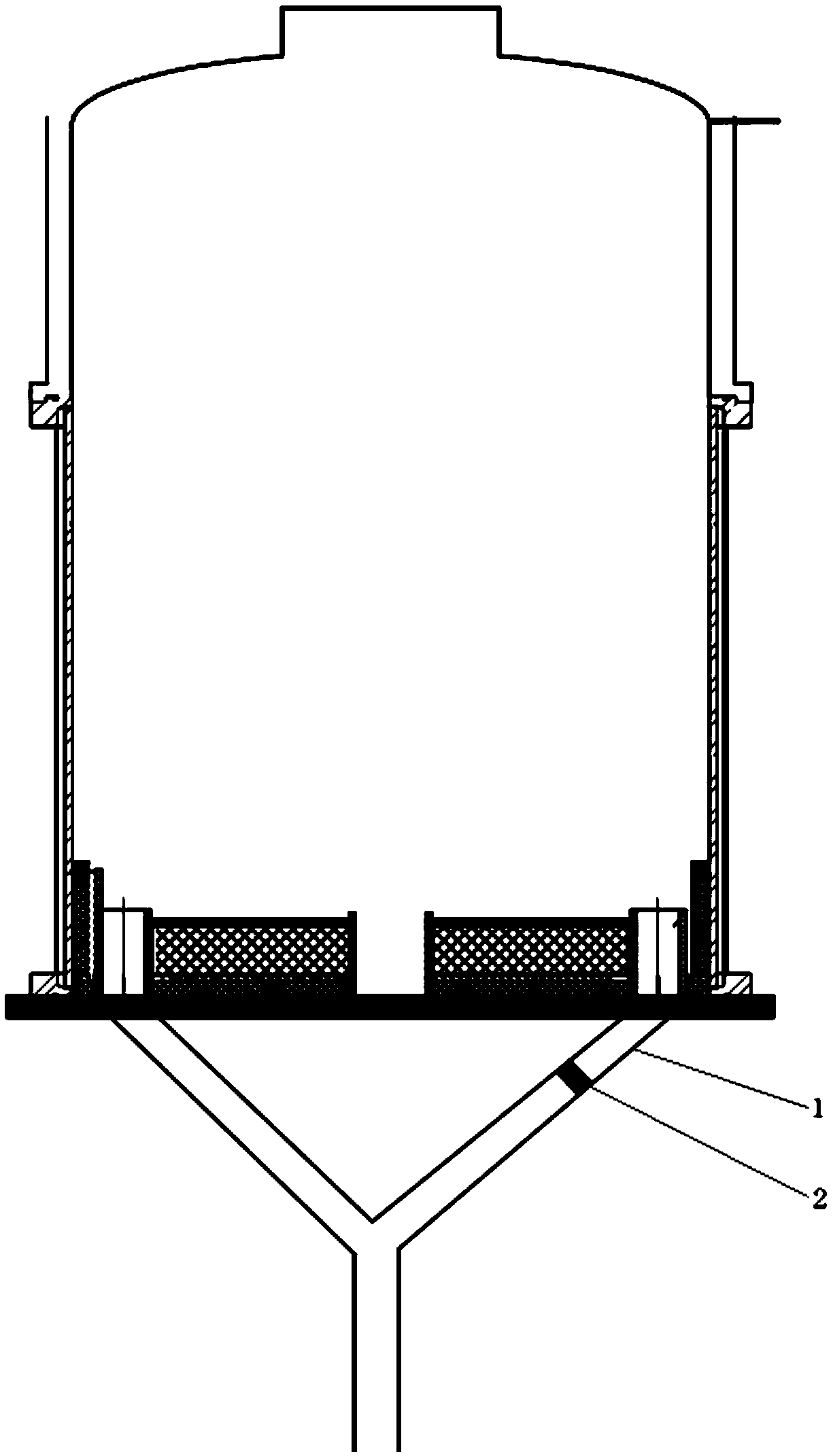 Self-purifying device for exhaust port of single-crystal furnace