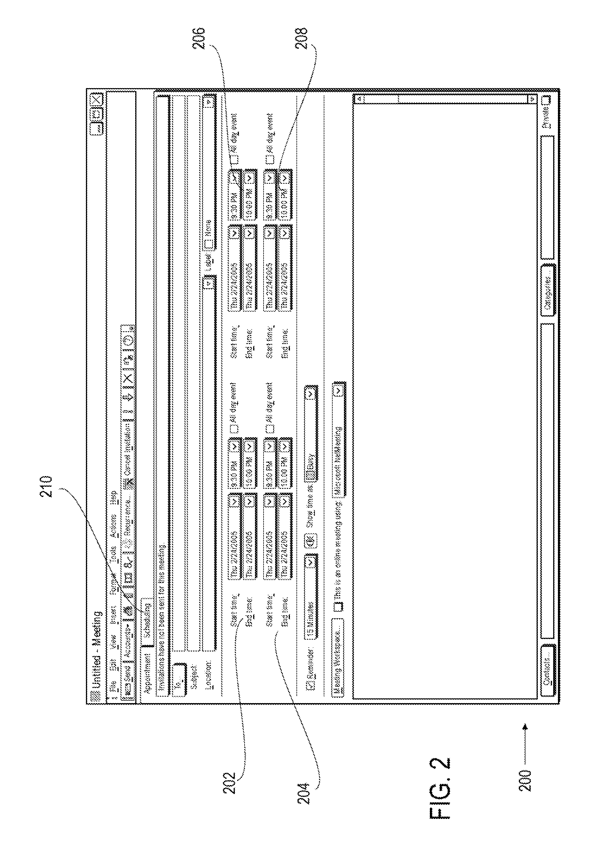 Method and user interface for computer-assisted schedule coordination