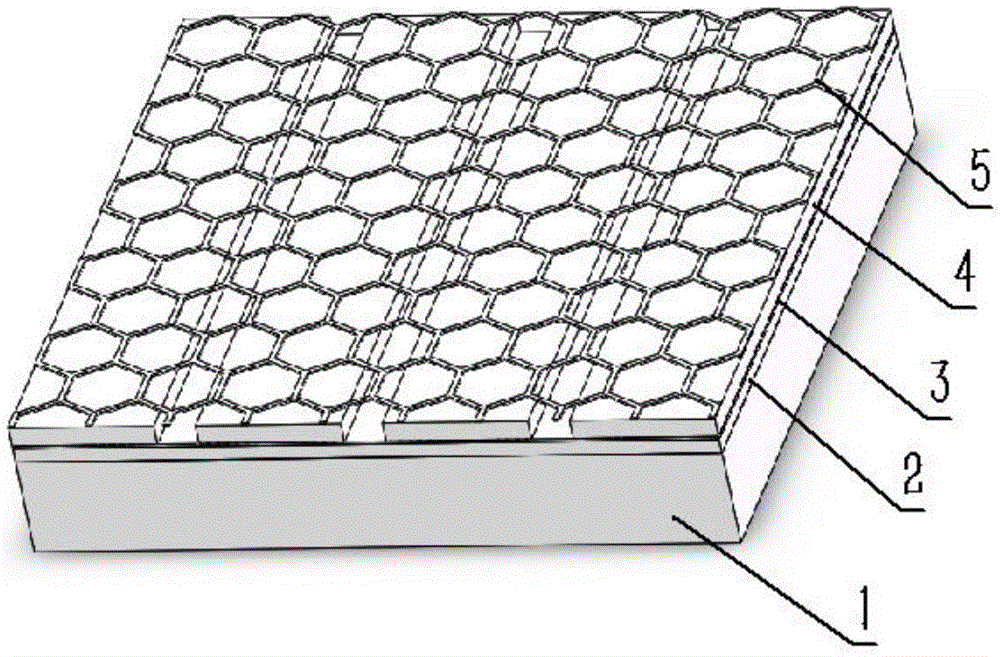 Near infrared absorber based on graphene/metal nanometer belt structure
