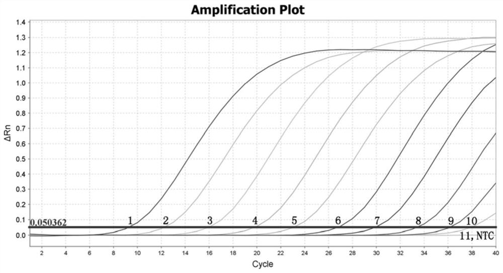 TaqMan real-time fluorescent quantitative RT-PCR kit and method for detecting double RNA viruses of micropterus salmoides