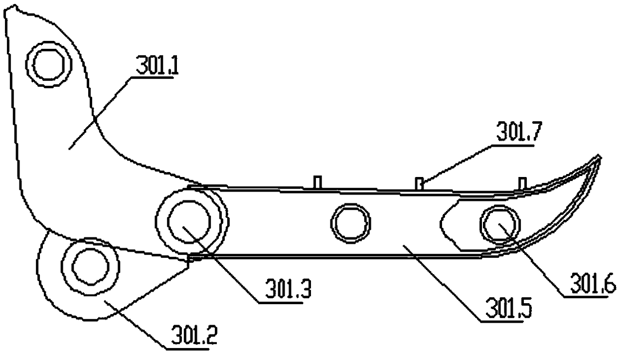 Manufacturing method for eagle beak shaped clamp used for engineering machinery