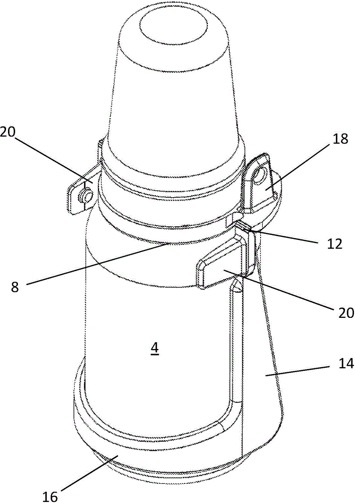 A guide for an eye drop dispenser bottle for the self-administration of eye drops