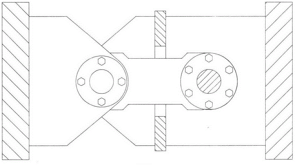 Front-rear-rack hinge-connecting device for small-sized wheel type loading machine