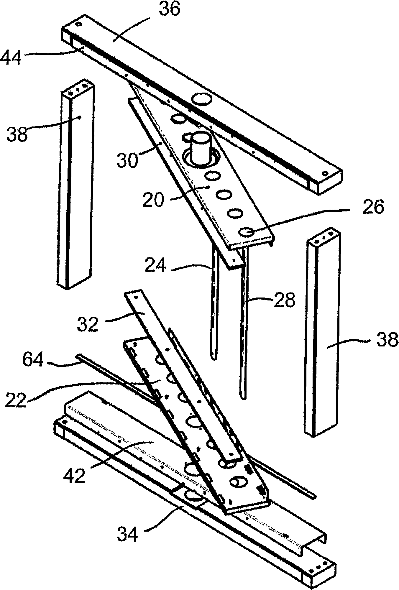 Mounted rotatable television unit