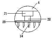 Novel agricultural compost mechanical straw smashing device