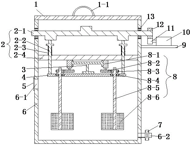 Organic silicon release agent stirring device