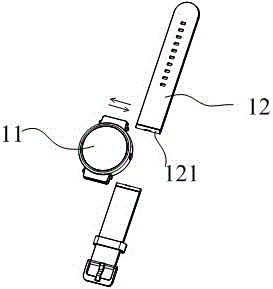 Watch with replaceable watchband
