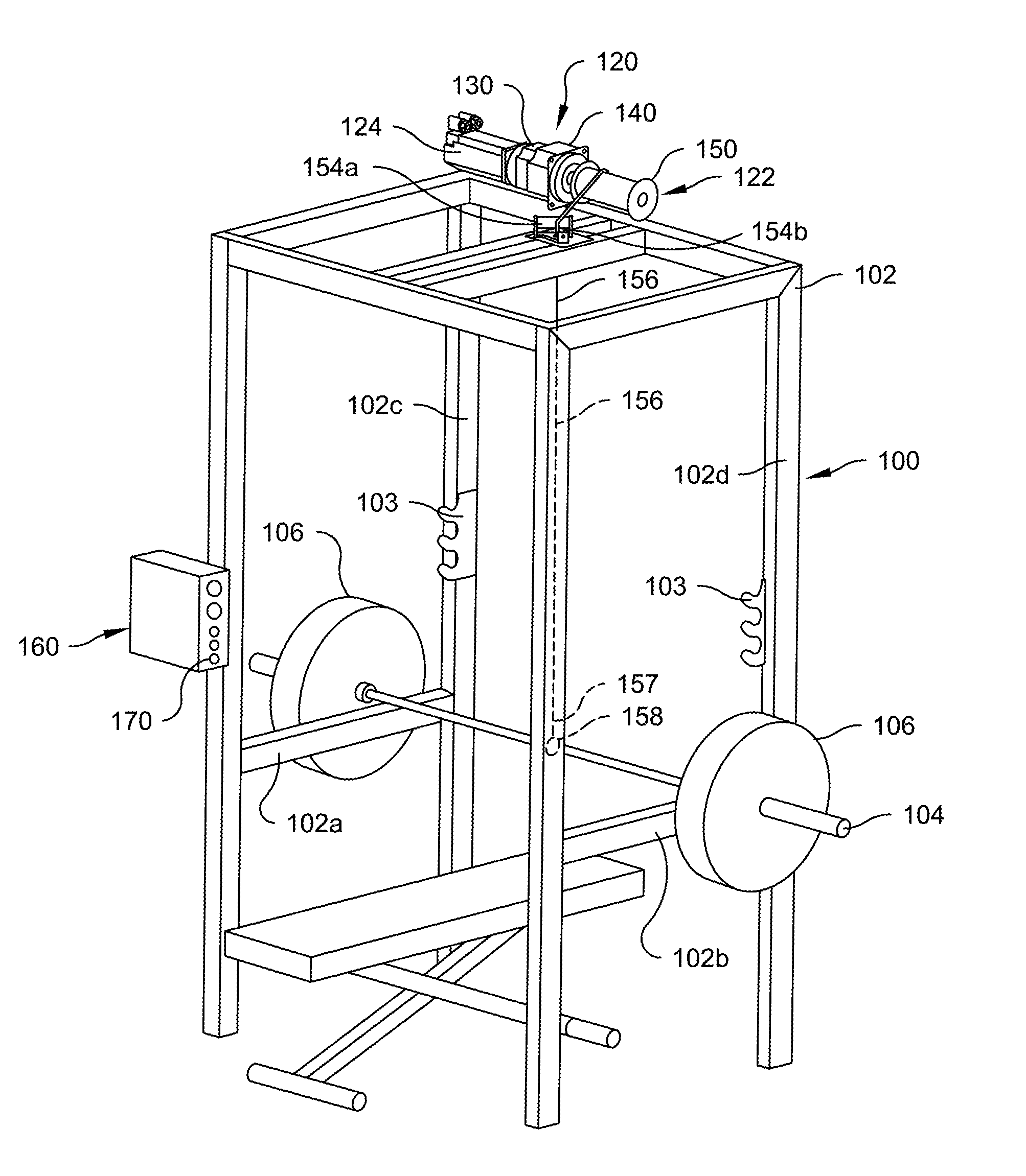 Apparatus and method for delivery of assistive force to user moved weights