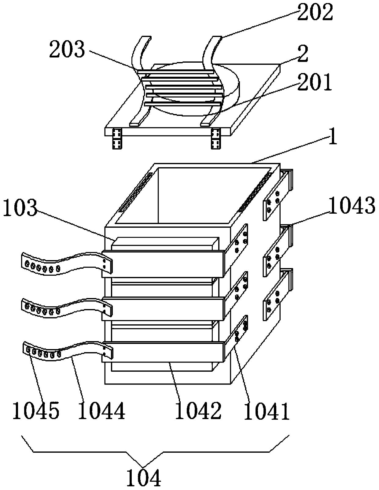 Anti-shaking take-out box based on air expansion principle and using method thereof