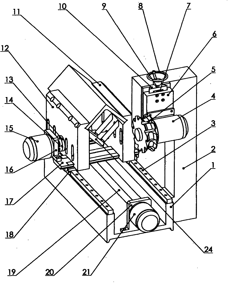 Angle steel relieving back-gouging machine