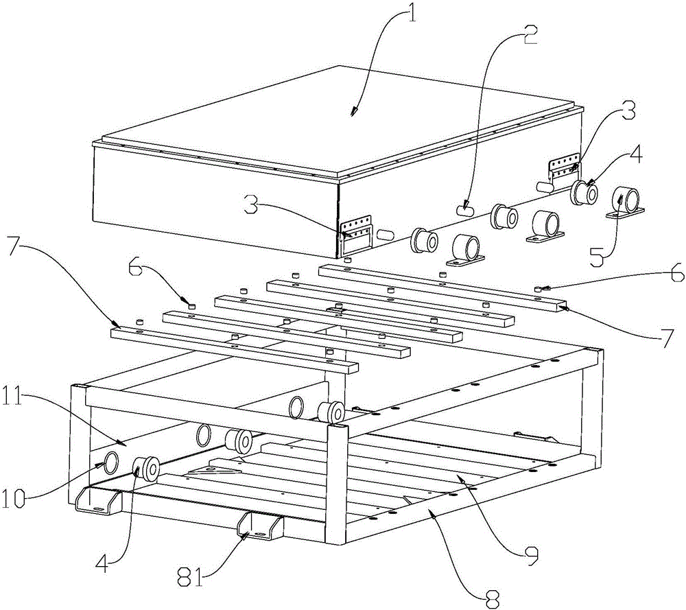 Electric vehicle battery box and electric vehicle comprising same
