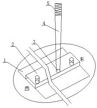 Adjusting technology of concentrating photovoltaic pre-embedded anchoring bolt of stone foundation