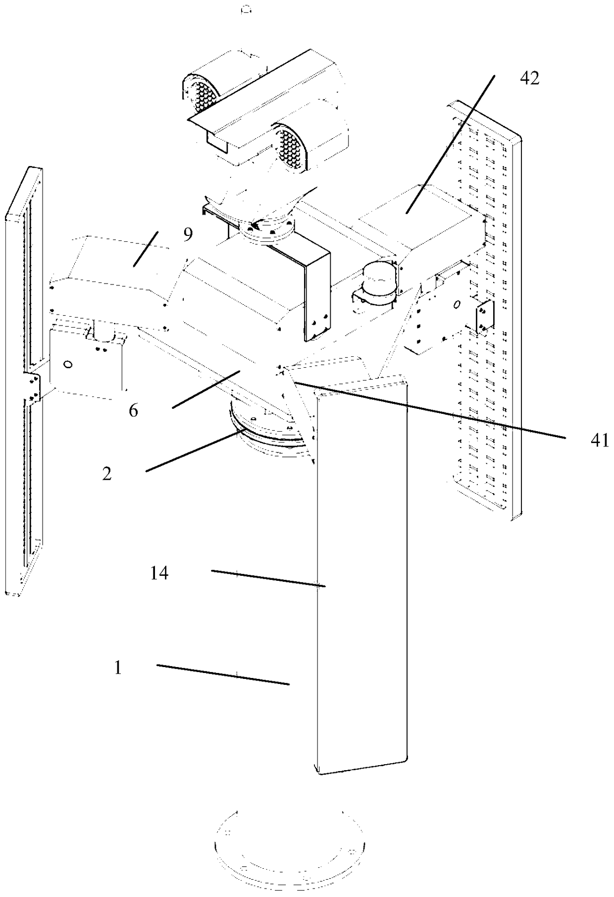 A Supporting Mechanism for Multi-Surface Directional Antenna with Adjustable Angle
