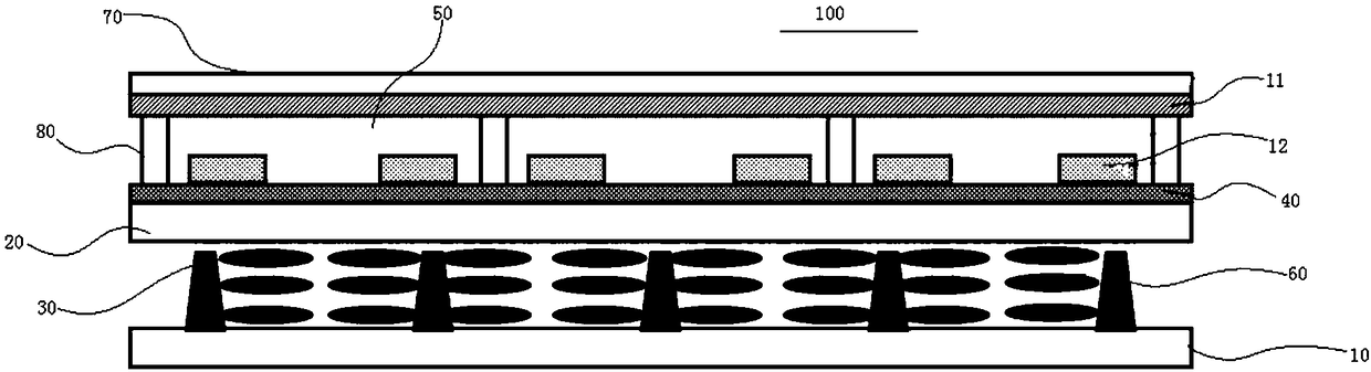 Display panel and display device provided with same