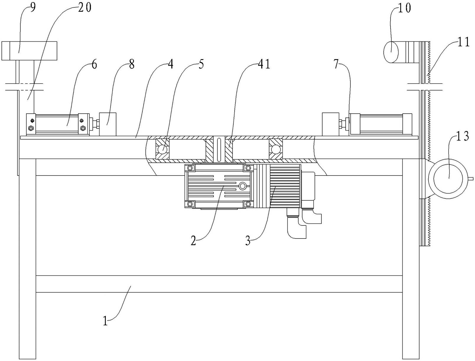 Visual worktable for workpiece conveying on catenary