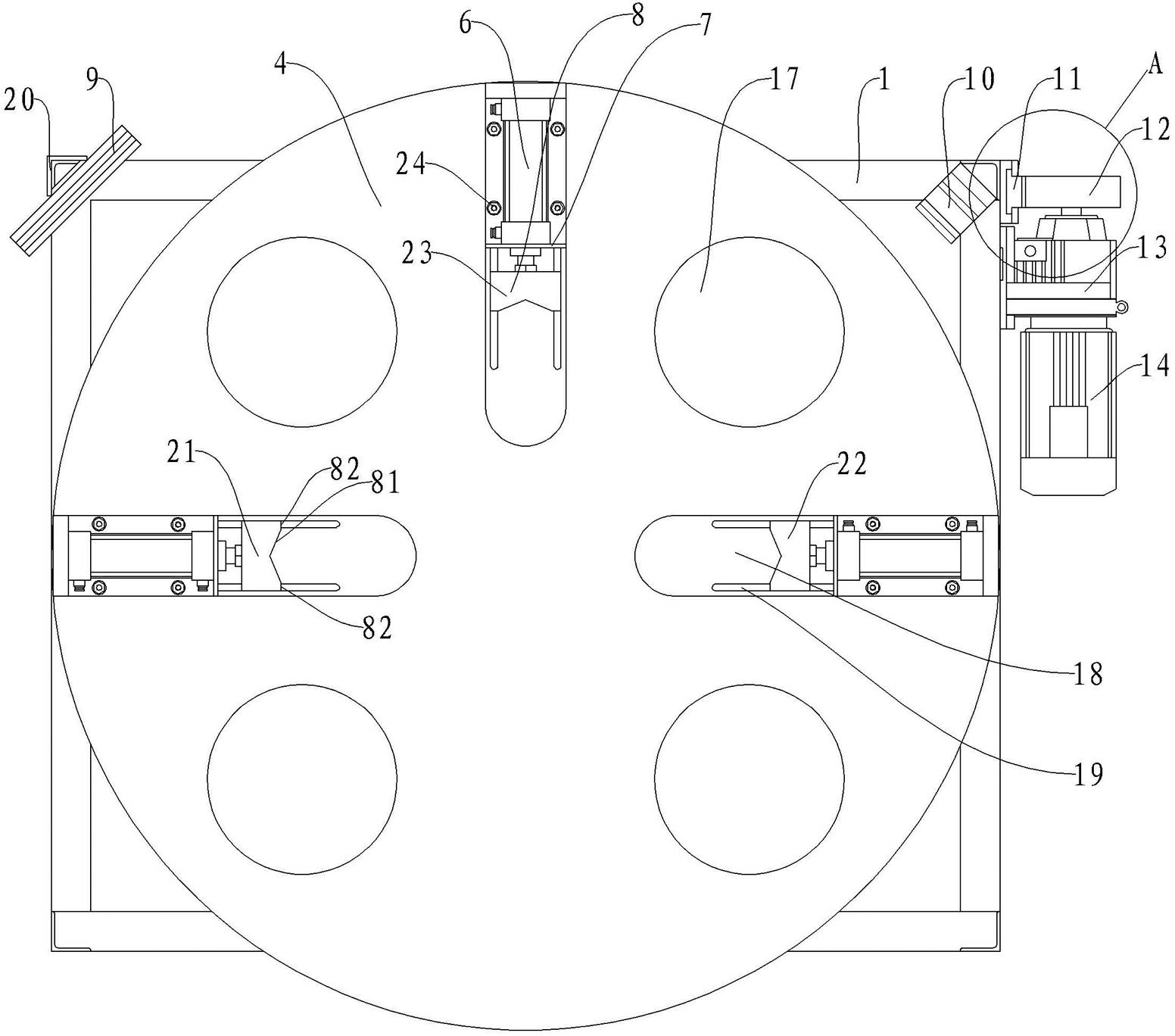 Visual worktable for workpiece conveying on catenary