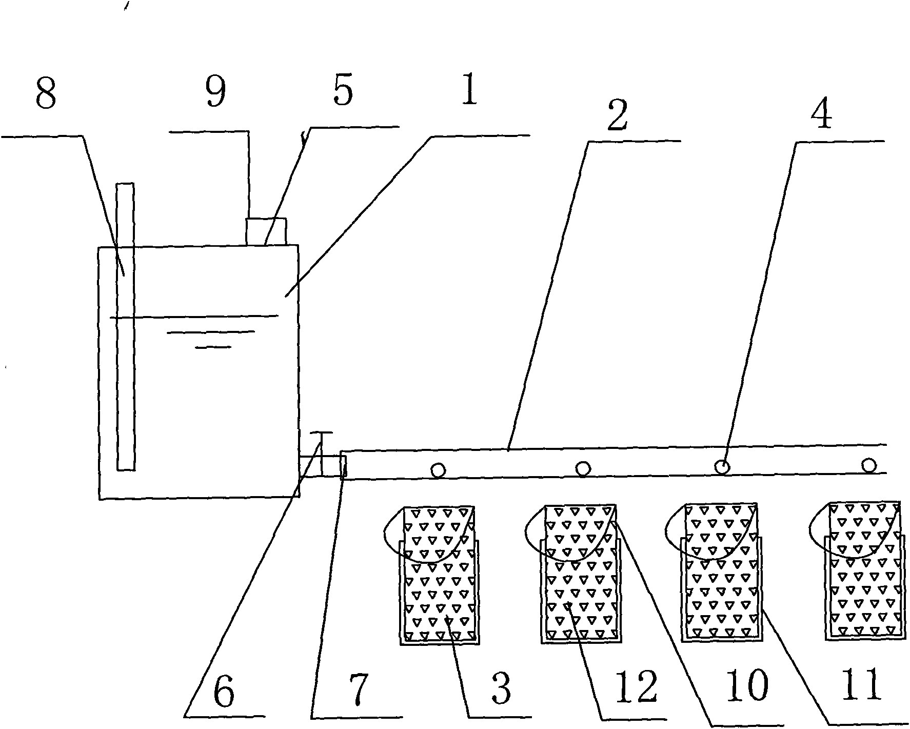 Indirect underground trickle irrigation system