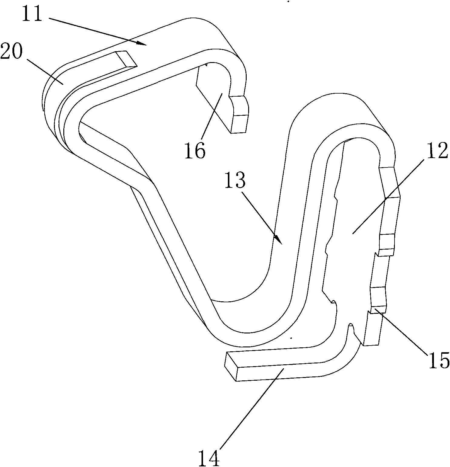 Terminal of battery connector