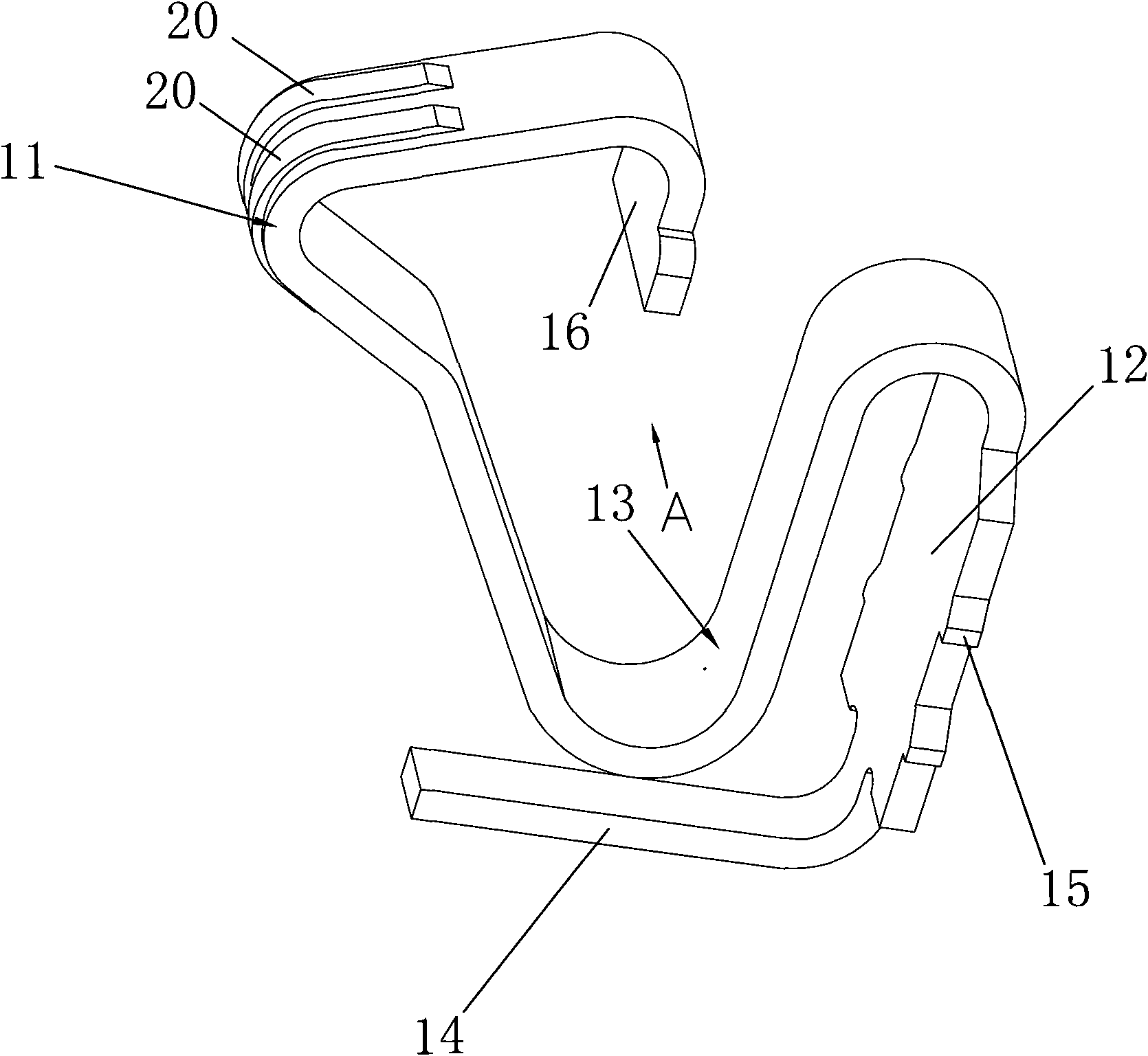 Terminal of battery connector