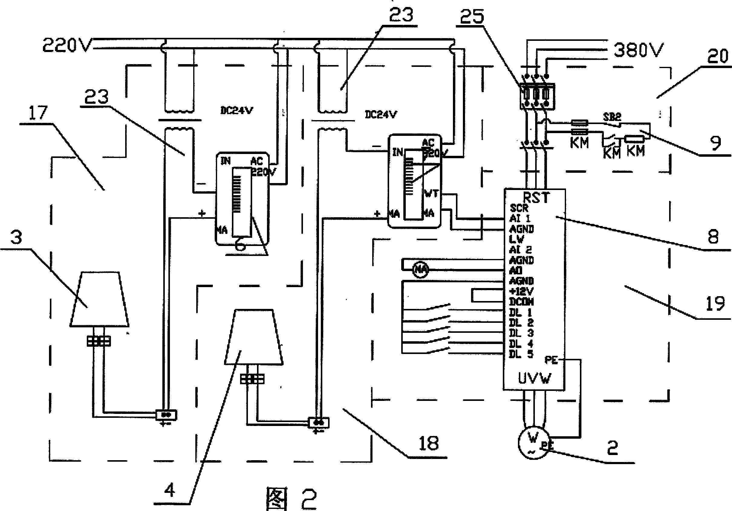 Direct liquid level controlling system with single-loop frequency-variable pump