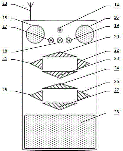 A vehicle-mounted imaging and reversing parking assistance device