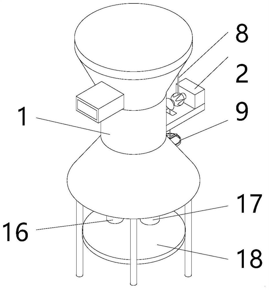 Chemical machinery raw material screening device