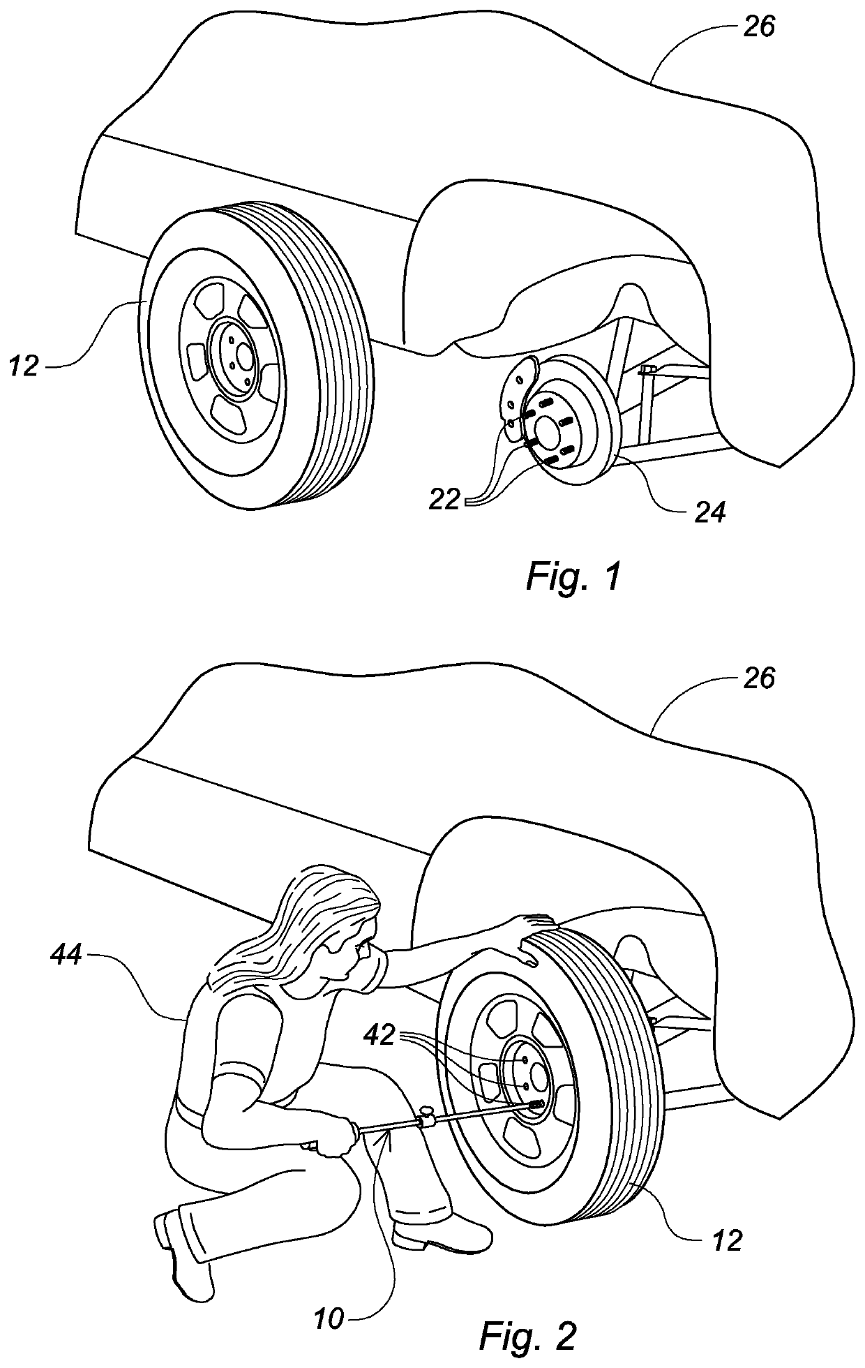 Tire and wheel lift and rotational aligner