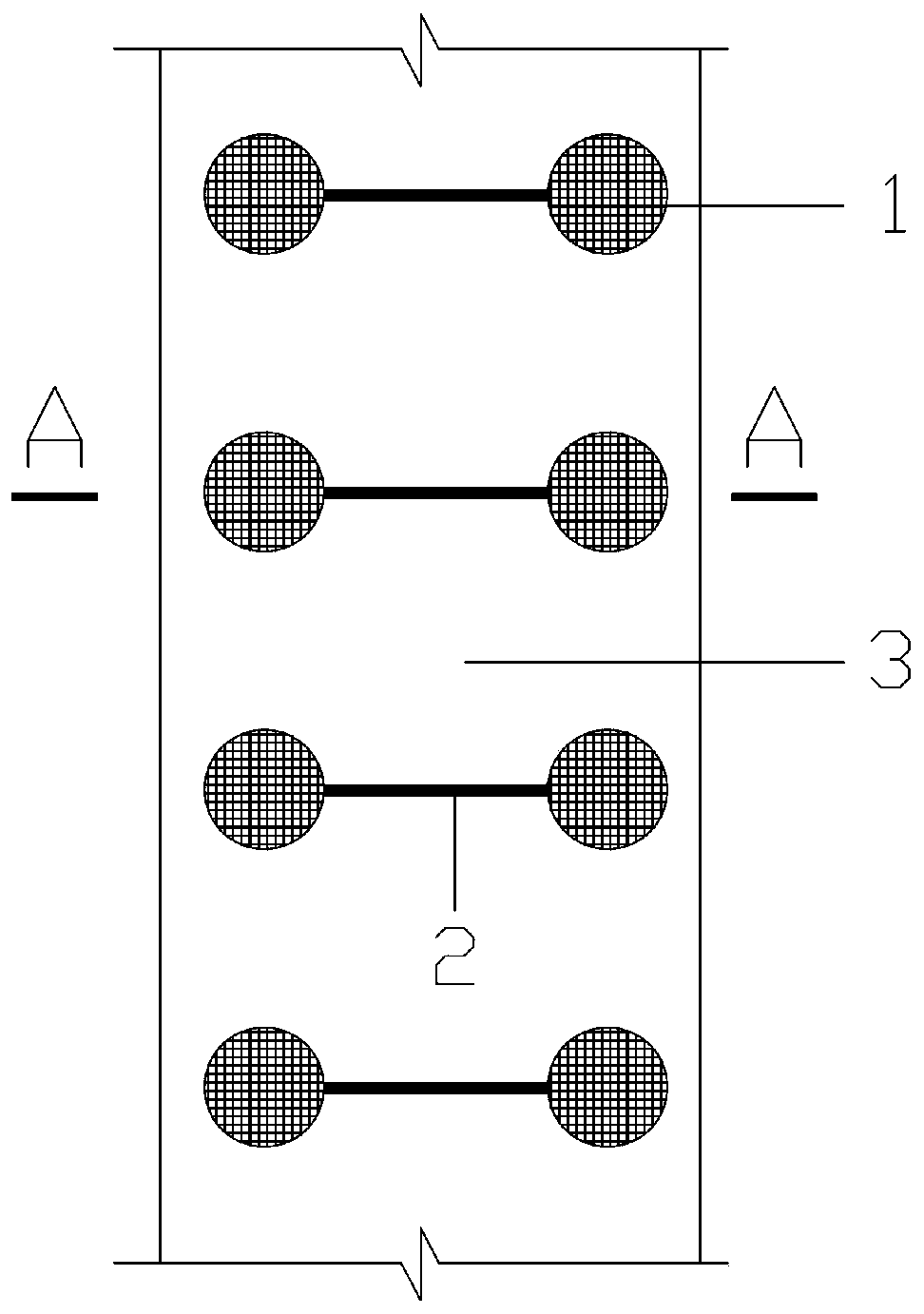 Composite reinforced diaphragm wall and its construction method