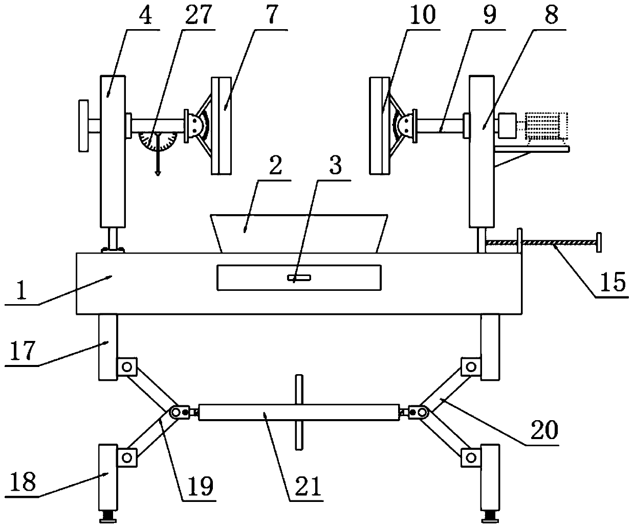 Auxiliary fixing device for polishing device