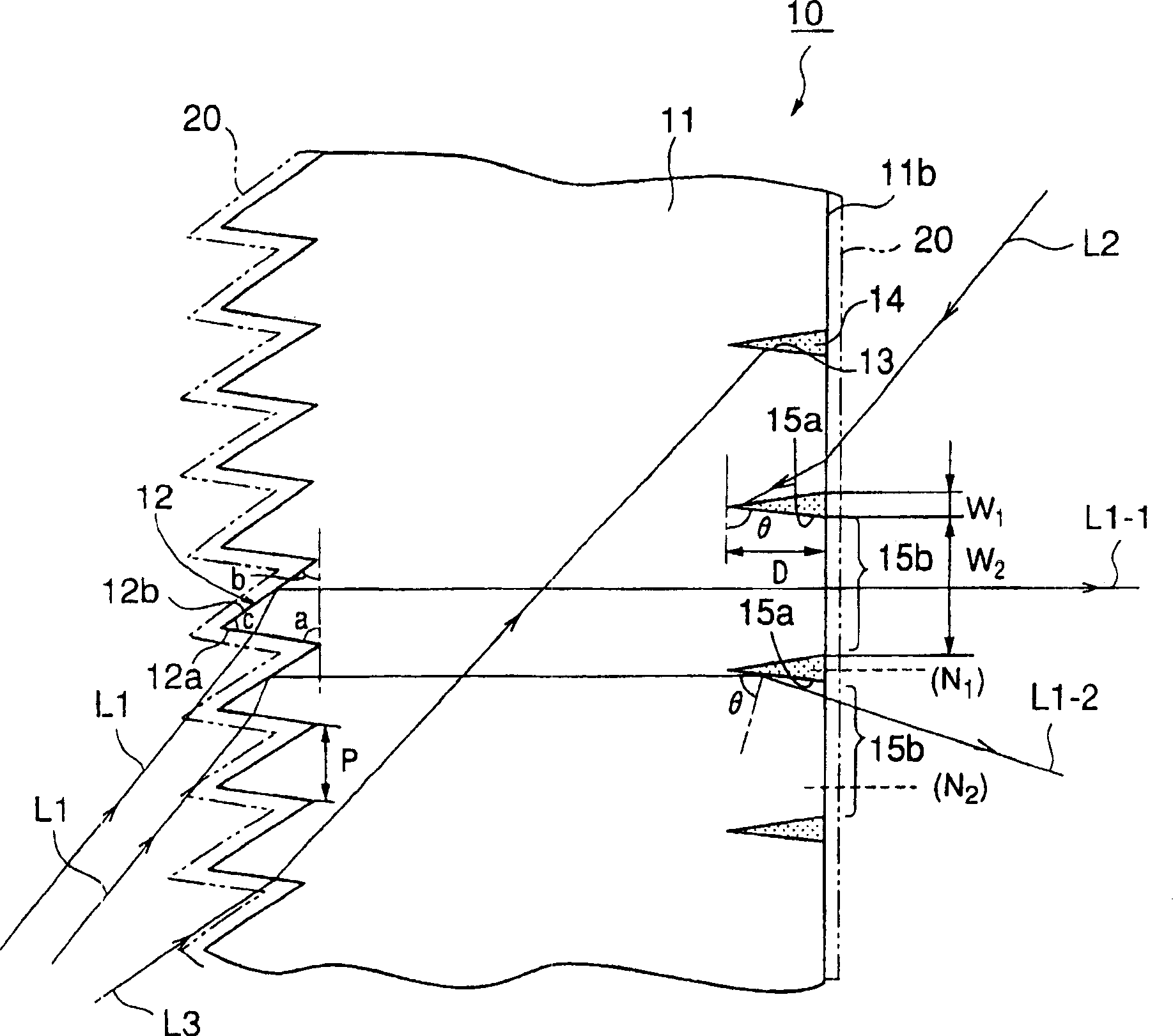 Fresnel lens sheet, transmission screen and back projection display unit