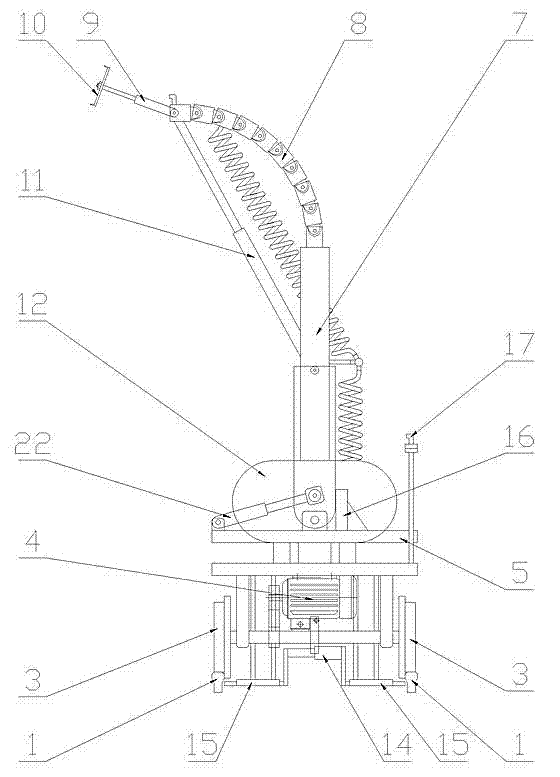 Deicing device for tunnel vault