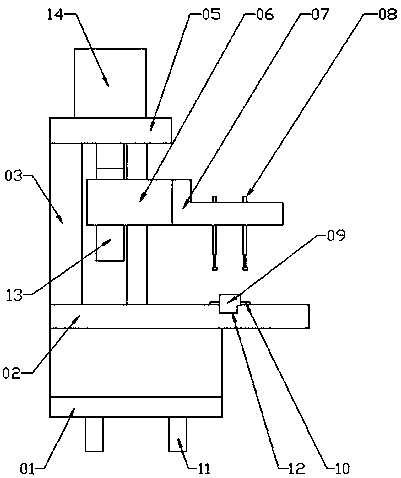 Device for testing electrical performances of diode