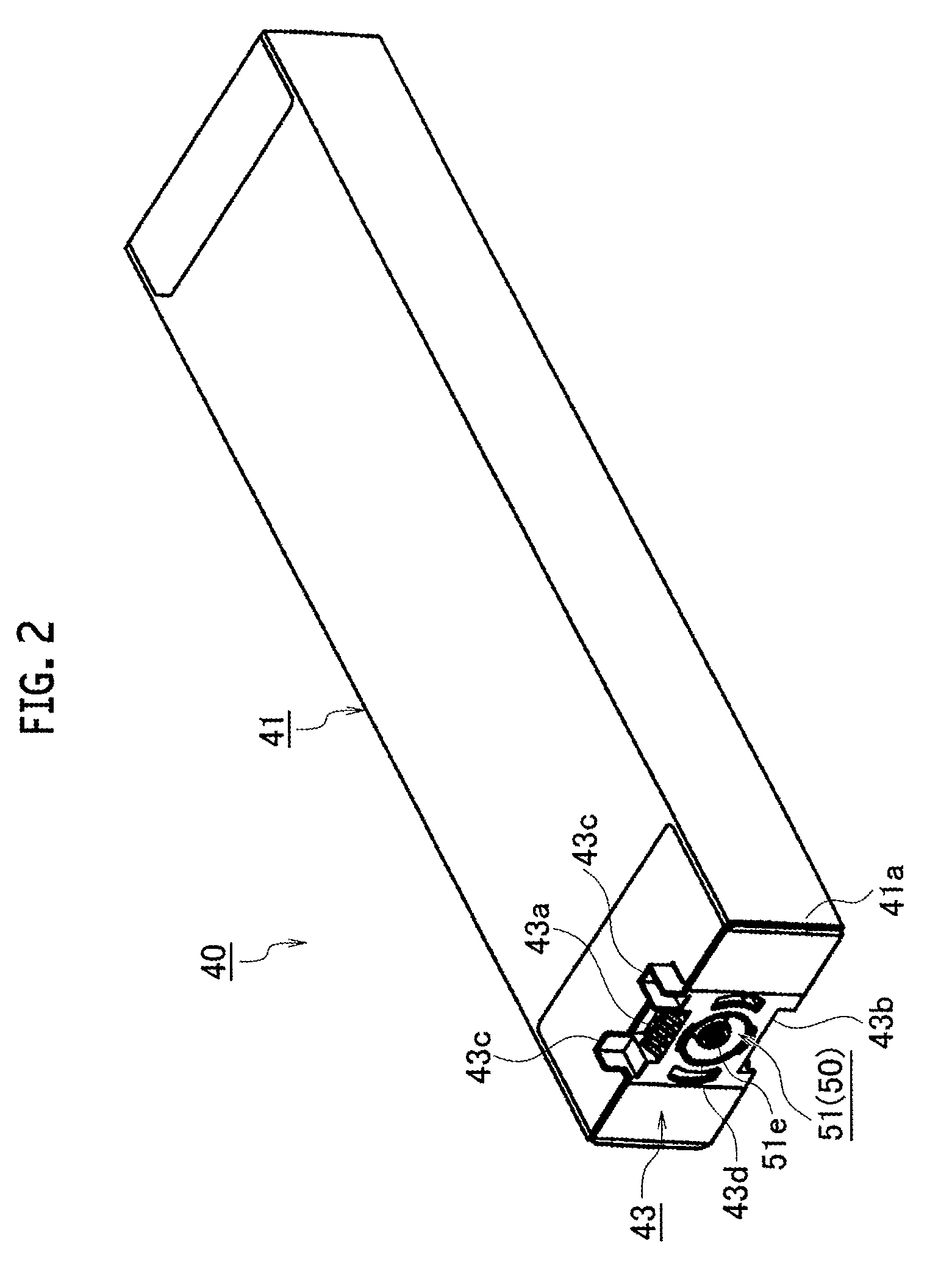 Ink cartridge and mount/demount mechanism for the same