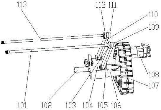 Agricultural electric chassis provided with double-torsion-bar and parallel-four-connecting-rod type independent suspensions