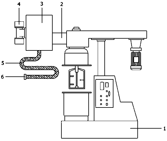 Ingredient feeding device for lithium battery production