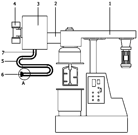 Ingredient feeding device for lithium battery production