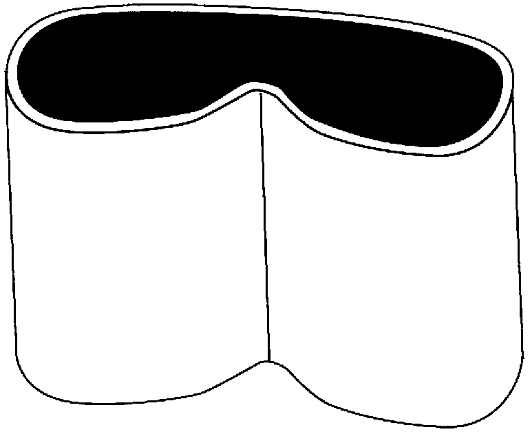 Glasses made of bamboo, glass frame, glass legs and nose pad without any connection position