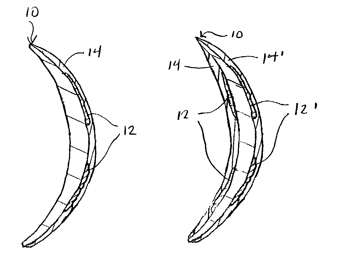 Lens with colored portion and coated surface