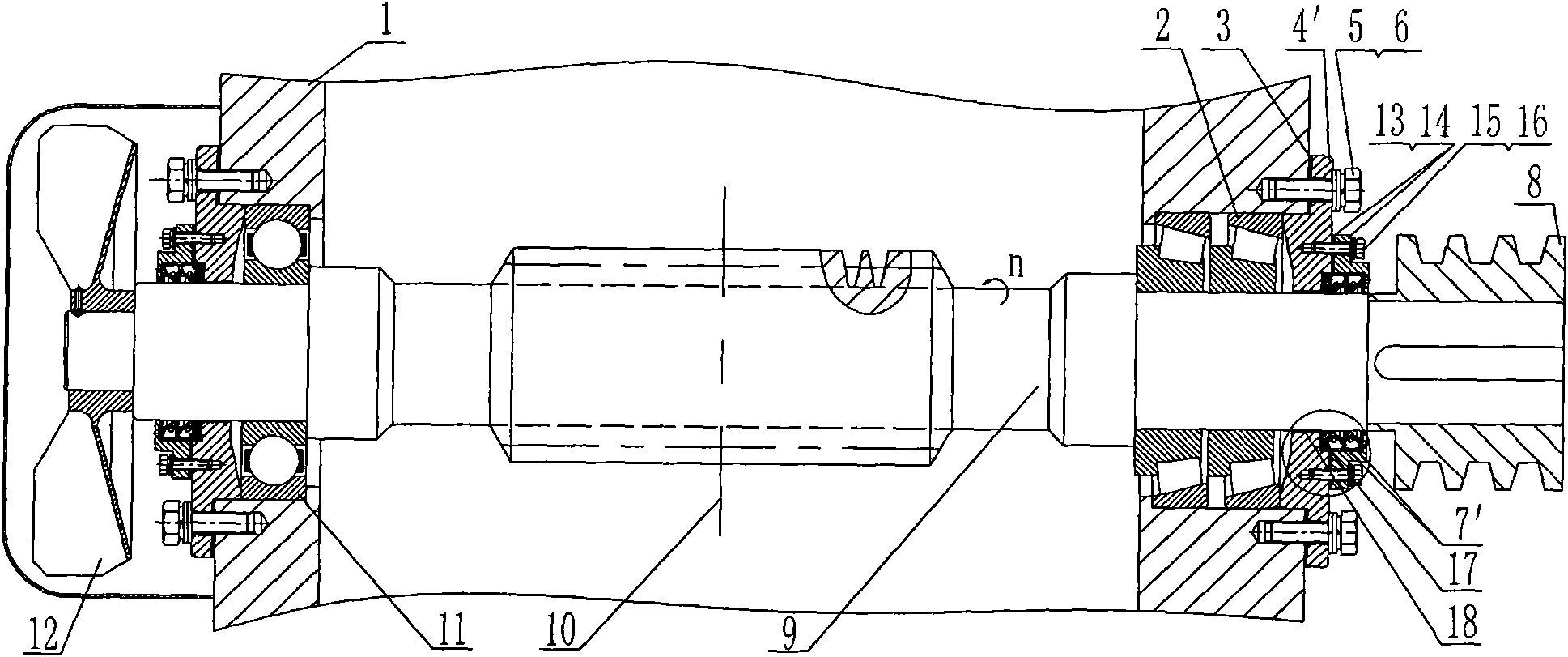 Method for preventing oil leakage of worm gear reducer