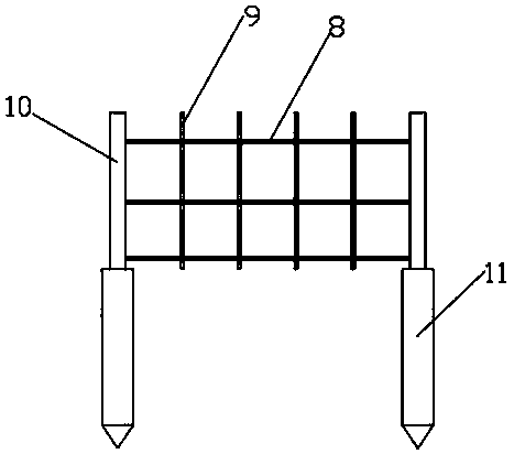 Gravel sliding slope protection system and method