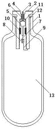 Gas expansion device and machining method and application of neckings of expansion pipe